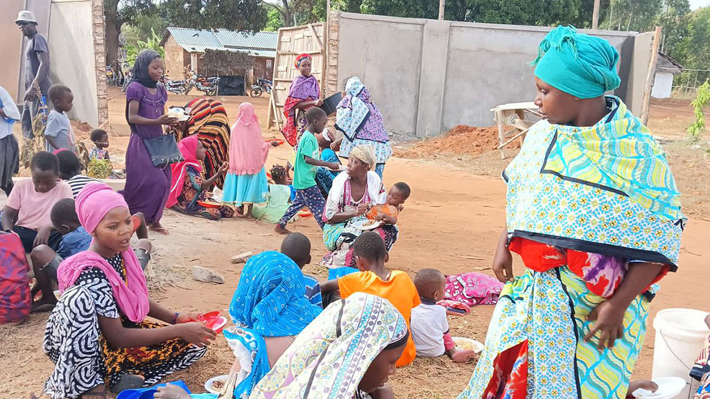 african people of a simple local village