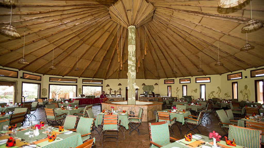 Amboseli AA Lodge dining room